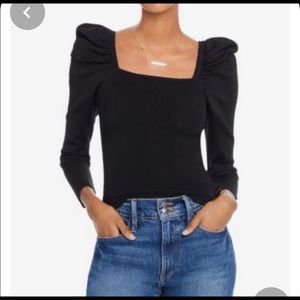 Aqua Puff Sleeve Top